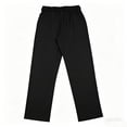 thumbnail image 6 of hlysgo Men's Lightweight Casual Pants Elastic Waist Drawstring Pant Summer Beach Loose Fit Trousers with Pockets Black,S, 6 of 6