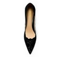 thumbnail image 2 of XYD Women Graceful Embroidery Lace Wedding Pumps Elegant Pointed Toe Stiletto High Heels Bride Party Shoes Size 7 Black, 2 of 4