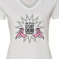 thumbnail image 4 of Inktastic Aw Yeah, It's My Last Chemo Today Women's V-Neck T-Shirt, 4 of 5