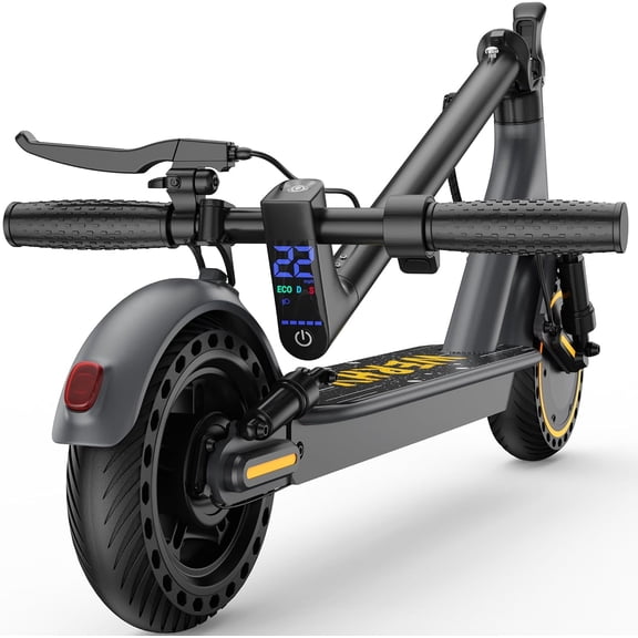 Electric Scooter for Adults 500W Brushless Motor Electric Scooter with 22 MPH Top Speed 25 Miles Long Range 36V 9AH Battery Dual Suspension, 10" Solid Honeycomb Tires, Foldable Commut
