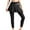 A20 Black, variant on Tennis Skirted Leggings for Women with Pockets Active Skort Athletic Ruffle Pleated Golf Skapri with Skirt Black M