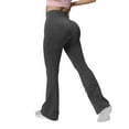 thumbnail image 2 of PFRNLF Ribbed Flare Leggings for Women Stretch Bell Bottom Leggings Tummy Control Bootcut Workout Yoga Pants, 2 of 8
