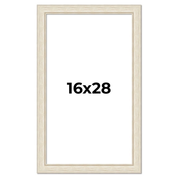 16x28 Frame White Real Wood Picture Frame Width 1.75 inches | Interior Frame Depth 0.5 inches |