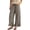Grey, variant on Breezora High Waisted Straight Leg Linen Pants for Women Barrel Style Wide Leg Casual Trousers Lightweight Summer Pull On Bottoms with Back Pockets
