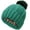 Green, variant on CoCopeaunt Women Chunky Beanie Hat Winter Thick Warm Fuzzy Knit Pom Skull Cap