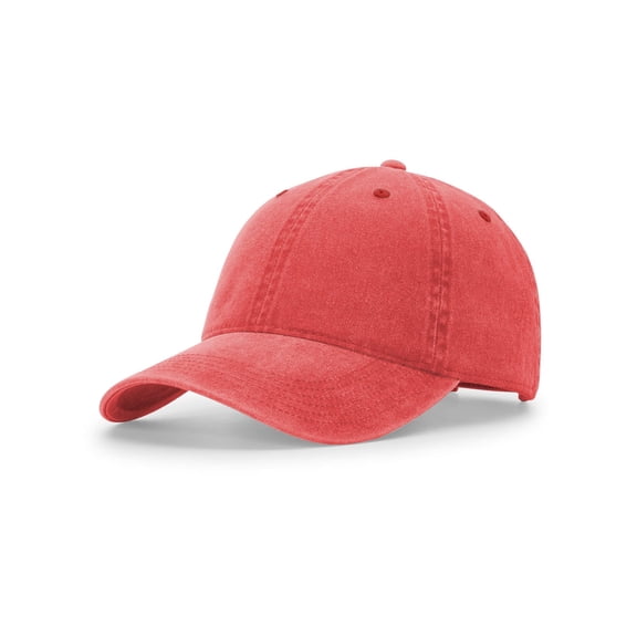Richardson Pigment Dyed & Washed Cap (324), One Size Fits Most, Solid Red