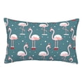 thumbnail image 1 of Fotbe Flamingo Funda de Almohada Decorativa Estilo Occidental, Lujo en Algodón, Fundas para Almohadas King, Cojín Estampado para Decoración del Hogar-20"x30", 1 of 6