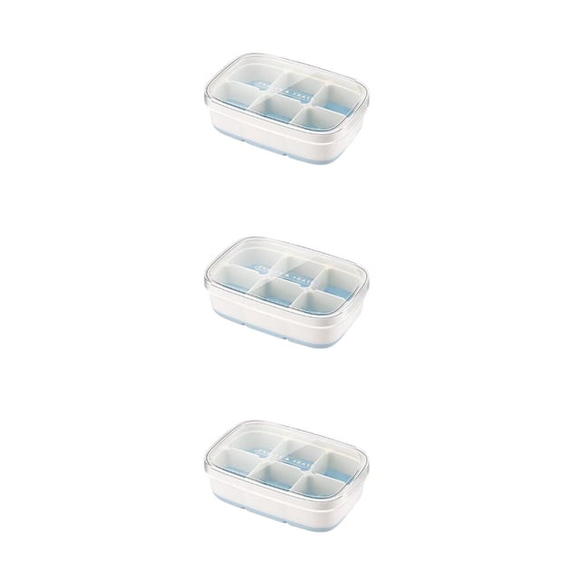 Inteprter Molde para bandeja de cubitos de hielo, accesorio para molde de congelación de refrigerador Simple para el hogar Type1 NO1