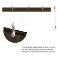 thumbnail image 6 of Drevy Exterior Shade Blinds Roll Up Shade Privacy Screen for Pergola Balcony Patio Porch Deck Carport 8’ W x 6’ L Brown, 6 of 7