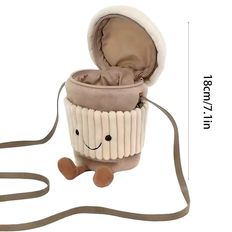　Amuseable Coffee-To-Go Bag　かばん Jellycat AMUSEABLE COFFEE TO GO BAG Soft Plush Purse with