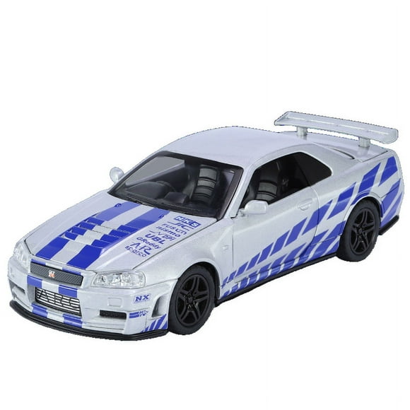 1:32 GTR R34 SKYLINE Fast Alloy Simulation Car Model Diecasts & Toy Vehicles And Furious Cars Decoration Toys For Children Boy