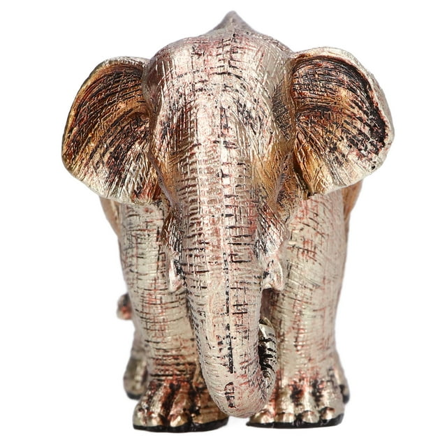 Elephant Statue Elephant Statue Synthetic Resin Retro Style Exquisite Workmanship Elegant Cute Elephant Decoration FigurineType B
