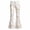 #02-White, variant on Girl's Flare Pants High Waist Bell Bottom Pants Bootcut Casual Pants Kids Print Stretch Hippie Pants,7-8 Years,#15-Grey