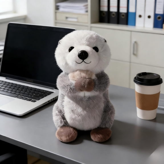 Otter Plush Stuffed Toys,Soft Cuddle Comfort Toys,Sensory Relief Soothing Toys,Anxiety Reduction Relax Toys,Cute Animal Companion Toys,Home Decor Display Toys,Durable Safe Play Toys