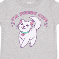 thumbnail image 4 of Inktastic I'm Purrdy Cute White Kitty Cat Boys or Girls Toddler T-Shirt, 4 of 5