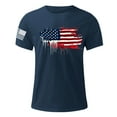 thumbnail image 3 of WREESH Men's Summer Graphic Tees American Flag Shirt USA Patriotic Shirts 4th July Athletic Short Sleeve T-Shirts, 3 of 4