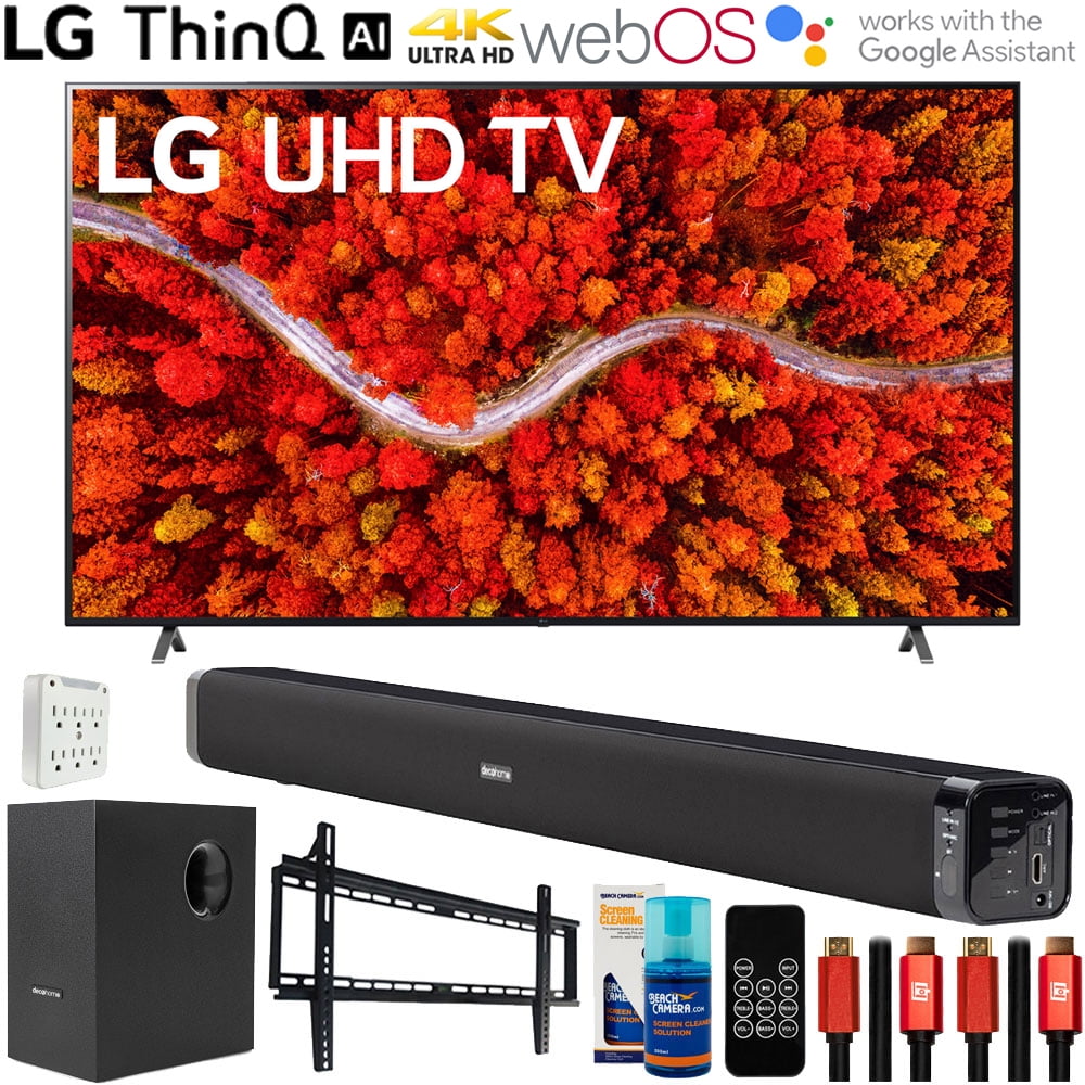 LG 75UP8070PUA 75 Inch Series 4K Smart UHD TV (2021) Bundle with 