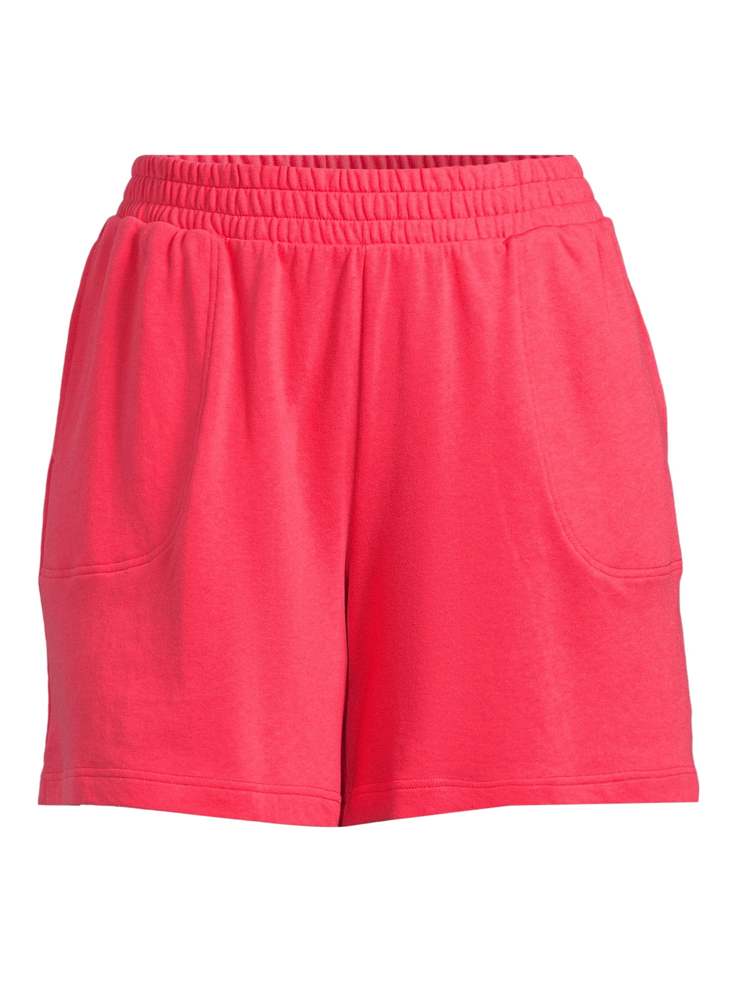 Terra & Sky Women's Plus Size Pull On Knit Shorts, 7" Inseam