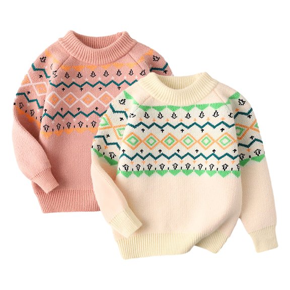 KYAIGUO Infant Boys Girls Pullover Sweater Super Cozy Crewneck Sweatshirt with Premium Patterns for Toddler Baby