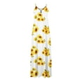 thumbnail image 4 of SMihono Robe d'Été Bohème pour Femmes Grande Taille Robes d'Été Décontractées Boho Imprimé Cerceau Robe Longue Maxi de Plage avec Poches, 4 of 5