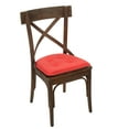 thumbnail image 2 of Gripper Non-Slip 15" x 16" Omega Tufted Chair Cushions, Set of 2, Coral, 2 of 5