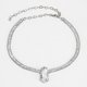 thumbnail image 1 of New drop necklace simple zircon necklace clavicle chain full diamond necklace, 1 of 3