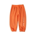 thumbnail image 2 of NAISIBABY Boys Girls Sweatpants, Cute Solid Elastic Waist Kids Fall And Winter Pants Orange 4T, 2 of 6