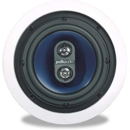Polk Audio - RC6s In-Ceiling 6.5" Stereo Speaker - Dual Channel Experience | Best for Damp, Humid Indoor/Outdoor Placement - White