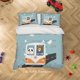 thumbnail image 2 of 3D Cartoon Cute Animal Bear Bus Funda nórdica Juego de cama Set Funda nórdica, 2 of 3