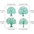thumbnail image 3 of Plantilla de metal de árbol de la vida de 6,3 pulgadas, reutilizable, para pintar hojas, con patrón de hojas, para decoración, herramienta de diario de acero inoxidable., 3 of 7