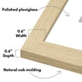 thumbnail image 3 of Americanflat 5 Pack of 16x20 Frames with 11x14 Mat - Plexiglass Cover - Natural Oak, 3 of 7