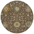 thumbnail image 2 of Addison Rugs Chantille Indoor/Outdoor Traditional Chocolate Machine Washable Round Rug, 8' x 8', 2 of 7