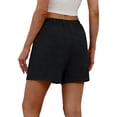 thumbnail image 6 of YHAJDS Ladies Shorts Drawstring Elastic Waist Pockets Casual Summer Lounge Everyday Wear, 6 of 9