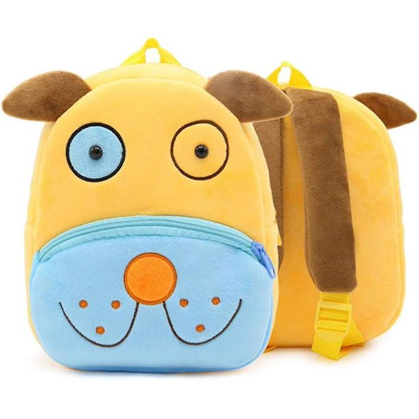 Bolso del juguete del bebé de la mochila del bebé de la felpa de la historieta linda 3d (perro)