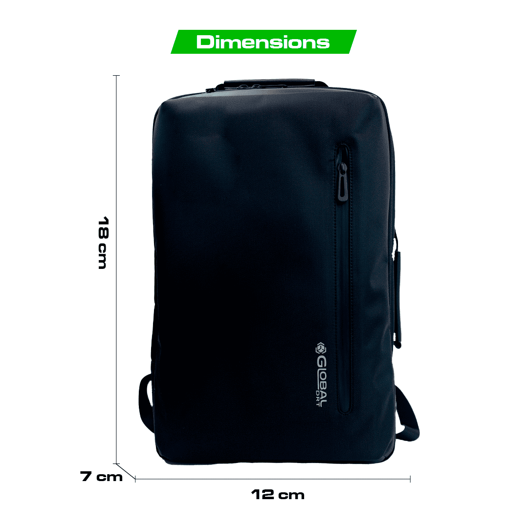 Airwheel SE3miniT and Global DRT 20 Inch Adult 2-Piece Hybrid Luggage Sets, Black