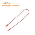 thumbnail image 2 of Uxcell Cotton Hang Tag String Snap Lock Price Tag Fastener Ties 100 Pcs Red 9.8 in, 2 of 7