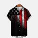 thumbnail image 2 of Camisas de Manga Larga para Hombres Impresas Mezcla de Polialgodón Casual, Blusa con Botón de Cuello para el Trabajo, el Ocio Y las Vacaciones, 2 of 3