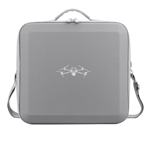 Elegante bolso de cuero PU gris para DJI AIR 3s: ¡solución de almacenamiento y viaje!