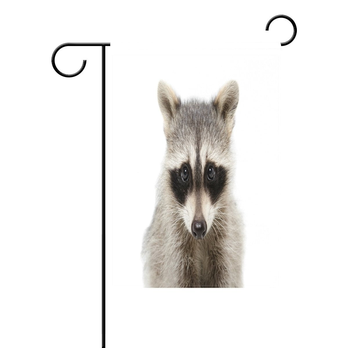 POPCreation Hipster Raccoon Garden Flag Wildlife Outdoor Flag Home