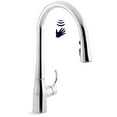 thumbnail image 5 of Kohler 22036-2MB Simplice Touchless Pull Down Kitchen Faucet, Kitchen Sink Faucet with Pull Down Sprayer, Vibrant Brushed Moderne Brass, 5 of 7