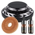 thumbnail image 2 of EIMELI Solar Car Air Freshener Solar Rotating Car Aroma Diffuser with 2 Essential Oil Small Car Essential Oil Diffuser Odor Eliminator Auto Interior Decoration for Car Cologne, 2 of 4