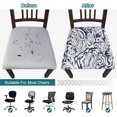 thumbnail image 5 of Seat Covers for Dining Room Chairs Stretch Printed Chair Seat Covers Set of 4, Removable Washable Upholstered Chair Seat Protector Cushion Slipcovers for Kitchen, Office, 5 of 6