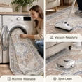 thumbnail image 5 of SIXHOME 6'x9' Area Rugs for Living Room Washable Rugs Carpet Medallion Traditional Rugs for Bedroom Dinning Room Office Soft Non Slip Large Area Rug Retro Home Decor Blue, 5 of 8