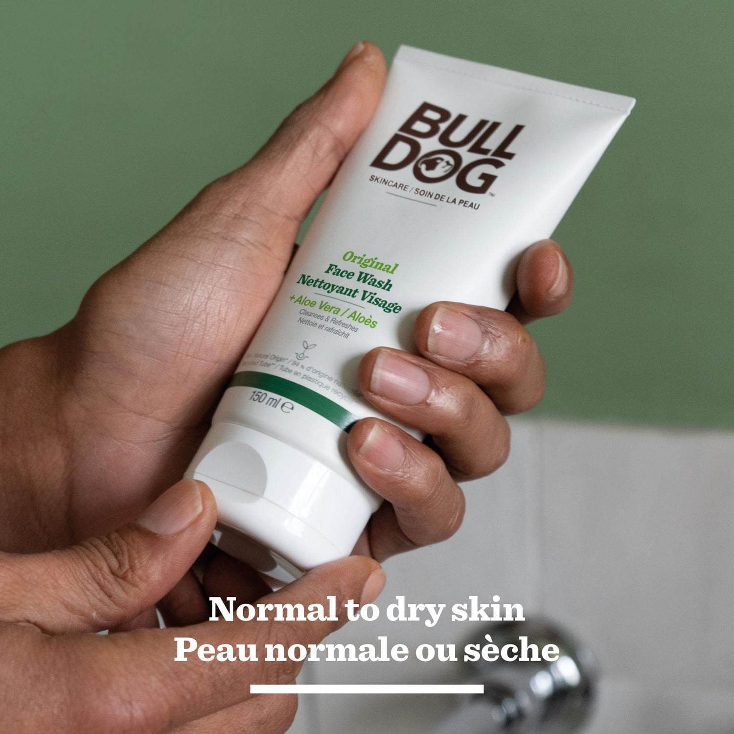 Gel nettoyant pour le visage en formule originale de marque Bulldog