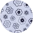 thumbnail image 1 of Ahgly Company Machine Washable Indoor Round Transitional Lavender Blue Area Rugs, 5' Round, 1 of 7