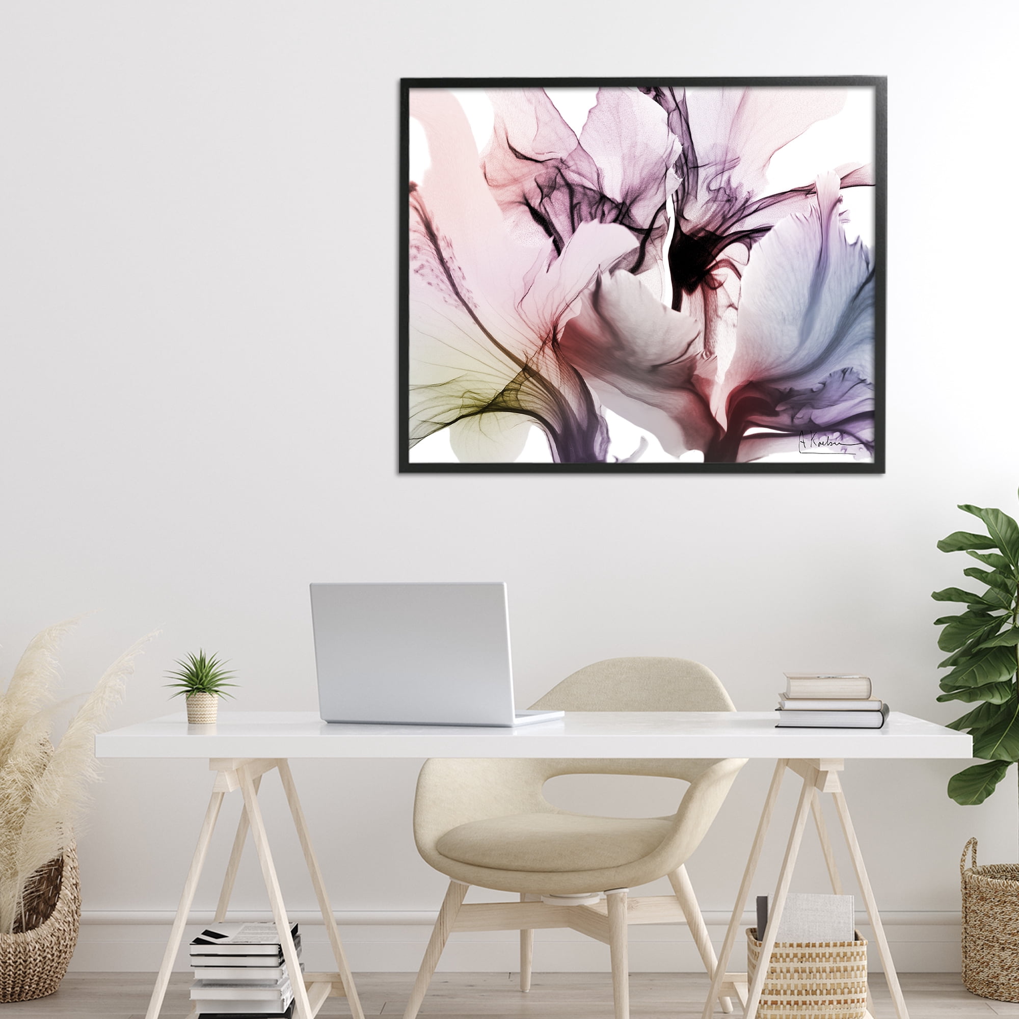 Stupell Industries Brilliant Song Flower Petals Black Framed Giclee Art, design by Albert Koetsier