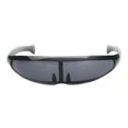 thumbnail image 2 of 2x Futuristische Linsenvisier-Sonnenbrille, Weißer Schwarzer Rahmen Mit Macarena Gafas de sol, 2 of 8