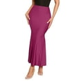 thumbnail image 2 of Wowcloth Women's Solid Color Temperament Elegant Hip-Hugging Skirt - Stylish Trendy Bottom Wear, 2 of 4