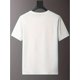 thumbnail image 2 of Comodidad diaria, camiseta informal de cuello redondo para hombre con estampado geométrico de trébol de la suerte, tejido de punto 100 % algodón, manga corta para todas las estaciones, ropa cómoda | M, 2 of 5