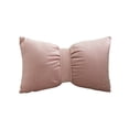 thumbnail image 3 of Throw Pillow Bow Decorative Cushion for Sofa and Bed, Solid Color Accent Pillow for Living Room and Bedroom Decor （Pink）, 3 of 7